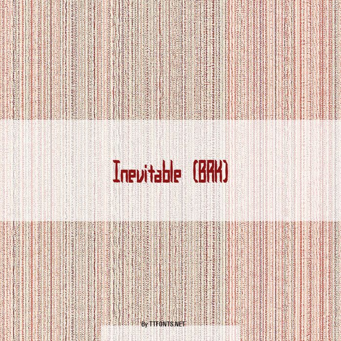 Inevitable (BRK) example